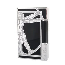 Load image into Gallery viewer, Da Vinci Cross Man ST Dupont Lighter #080 Black&amp;Silver