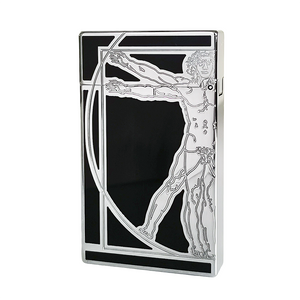 Da Vinci Cross Man ST Dupont Lighter #080 Black&Silver