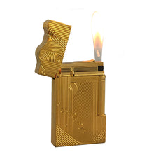 Load image into Gallery viewer, Sleeping Mermaid Dupont Engraving Cigarette Lighter #029 GOLD