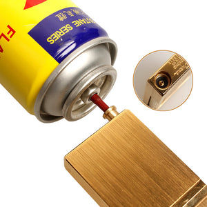 T Shape Dupont Lighter Adapter Brass Butan Add Gas