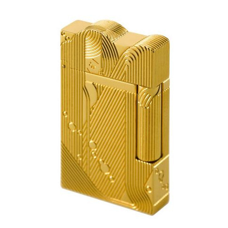 Sleeping Mermaid Dupont Engraving Cigarette Lighter #029 GOLD 
