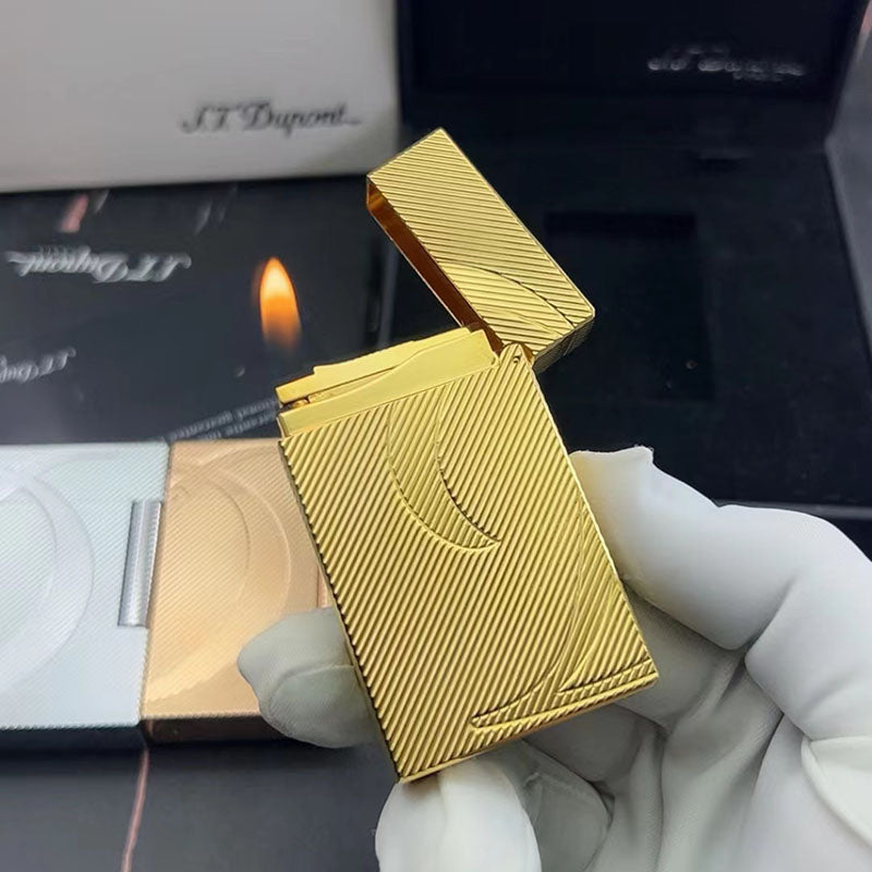 Classical S.T. Dupont Lighter #065 Gold&Silver&Rose-Gold