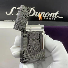 画像をギャラリービューアに読み込む, Knight Shield Engraved St.Dupont Cigarette Lighter Brasss Refill Gas#142