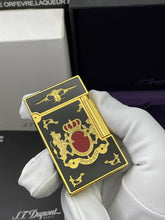 Load image into Gallery viewer, Particular Brass Lacquer ST Dupont Ligne 2 Lighter Engraving Lion Crown #090
