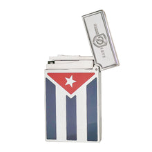 Load image into Gallery viewer, S.T.Dupont Lighter Lacquer Cuban Flag Ligne 2 Ping Sound  #124