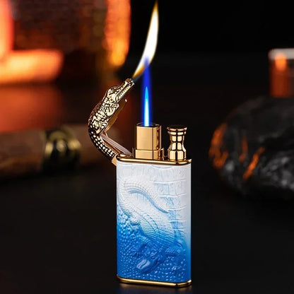 3D Embossed Dragon Crocodile Dual Fire Lighter