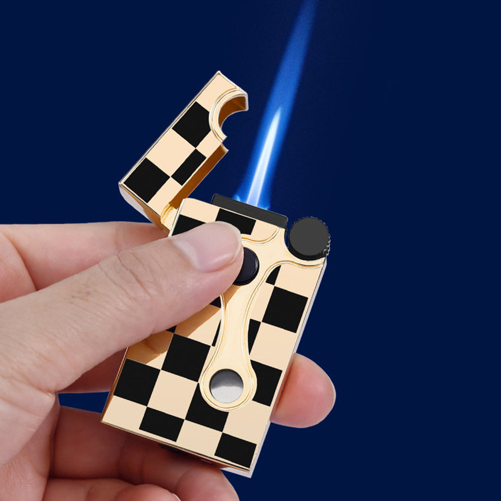 JOBON Dual Flame Lighter With Transparency Windows to Visit Gas