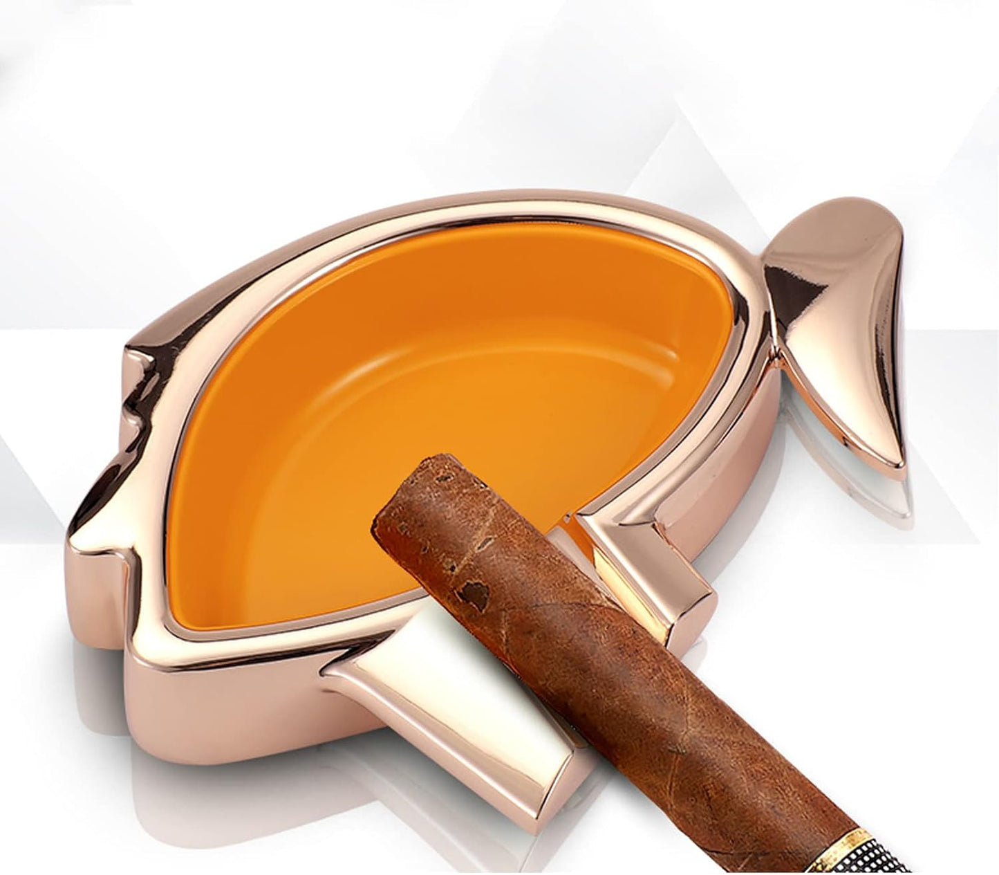 3 Pieces, Cigar Cutter Lighter Ashtray Set