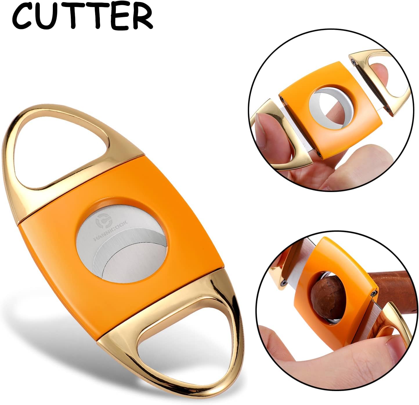 3 Pieces, Cigar Cutter Lighter Ashtray Set