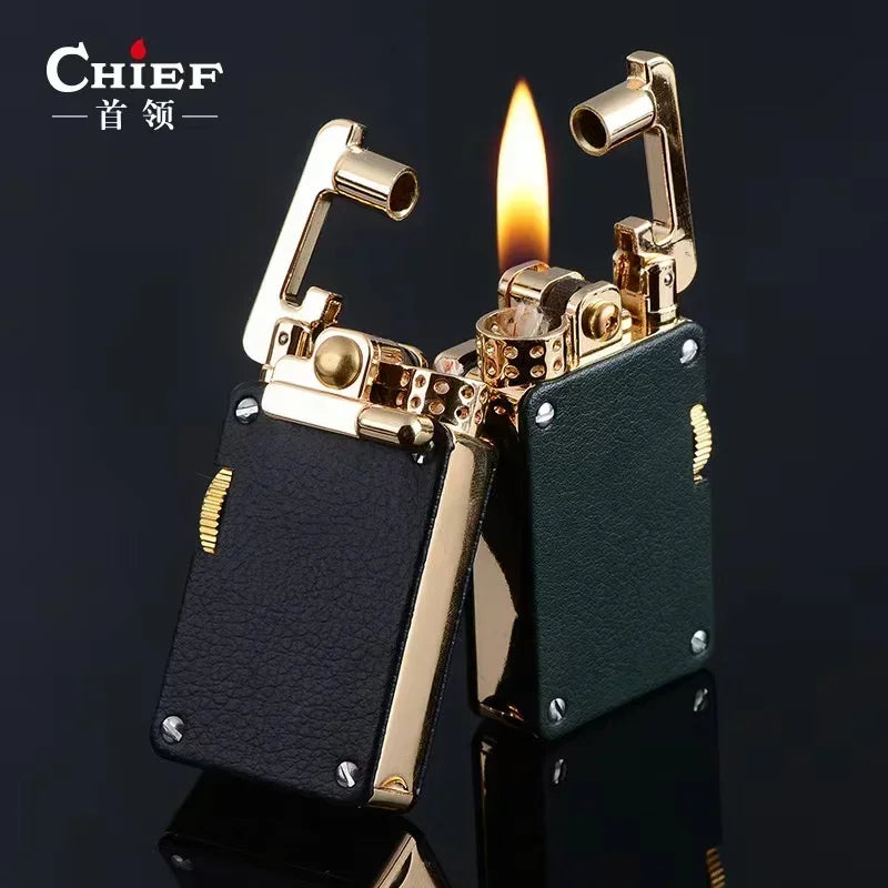 CHIEF Kerosene Lighter Light Luxury Rocker Ejection Ignition