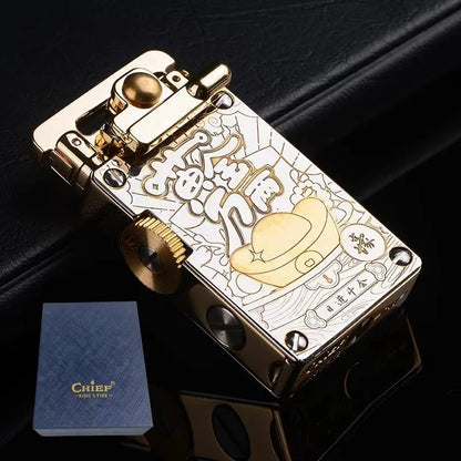 CHIEF Kerosene Lighter Light Luxury Rocker Ejection Ignition