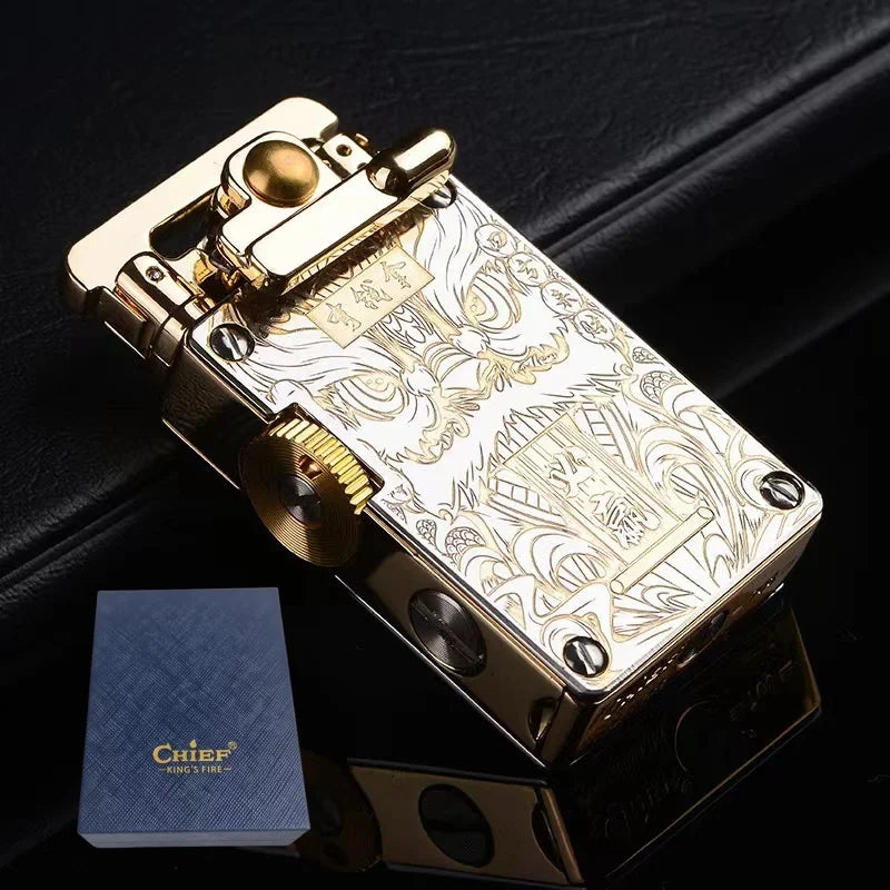 CHIEF Kerosene Lighter Light Luxury Rocker Ejection Ignition