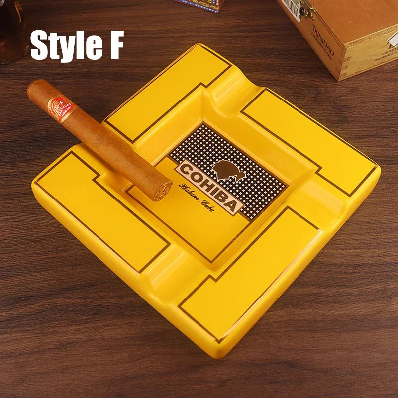 Cohiba Cigar Ashtray Large Ceramic