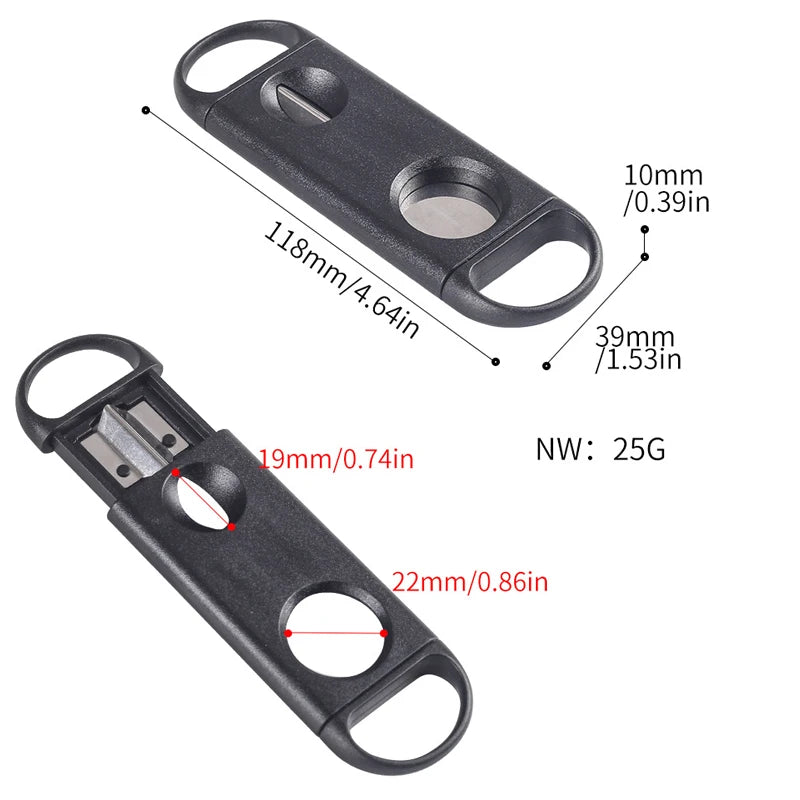 Classic Cigar Cutter Plastic Material