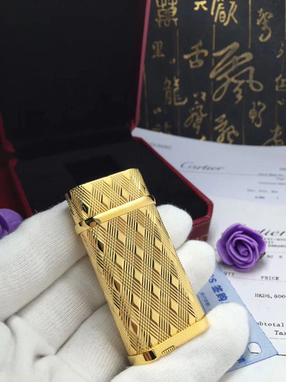 Cartier Lighter Golden Diamond Patterned #032