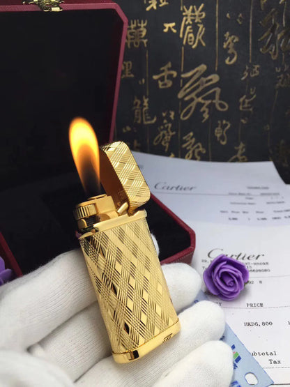 Cartier Lighter Golden Diamond Patterned #032