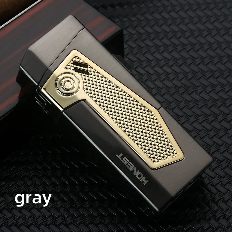 Multi-Functional Cigar Lighter 4 Blue Jet Flame Refillable Torch Lighter