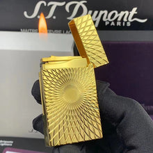 이미지를 갤러리 뷰어에 로드 , Special Sunflower S.T. Dupont Lighter #049 Gold &amp; Silver