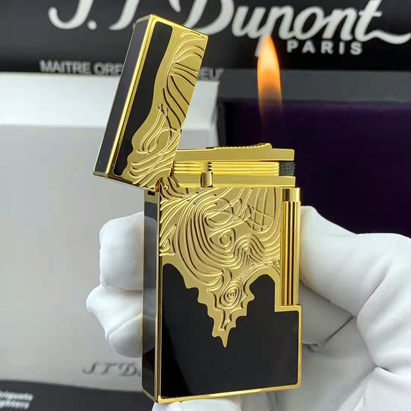 Gas Lighter ST Dupont Mask Engraved #132