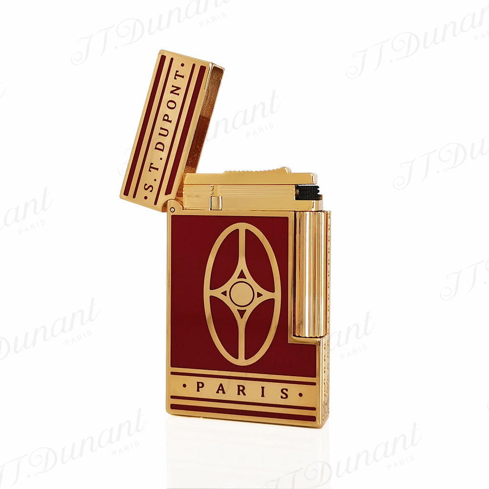 Lacquer Orient Express S.T. Dupont Lighter #165 Red-Gold