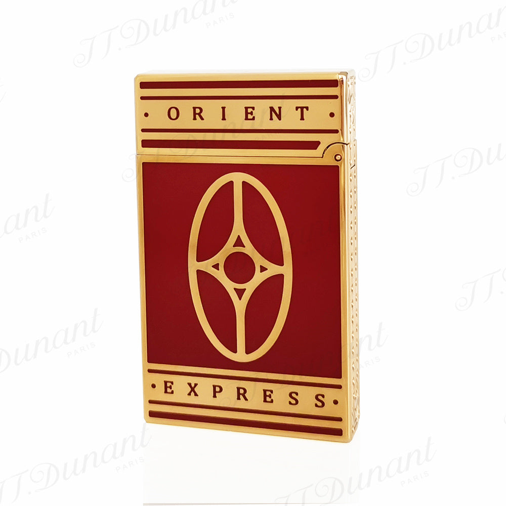 Lacquer Orient Express S.T. Dupont Lighter #165 Red-Gold