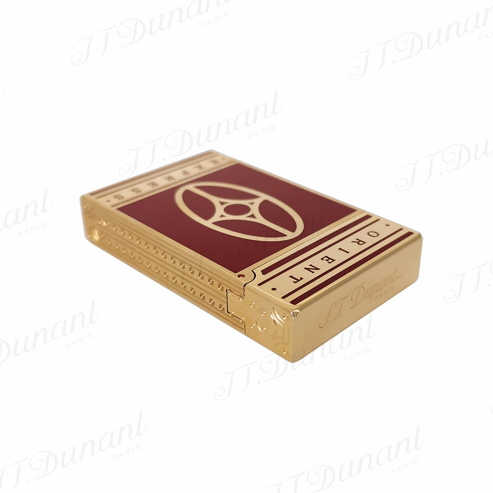 Lacquer Orient Express S.T. Dupont Lighter #165 Red-Gold