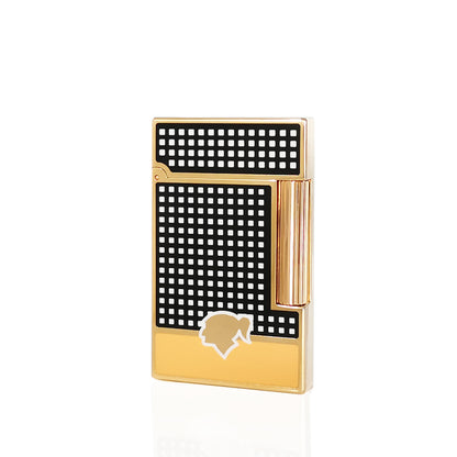 Gas Lighter Cohiba Girl LOGO x S.T. Dupont Lacquer Small Square#147 Black&Gold