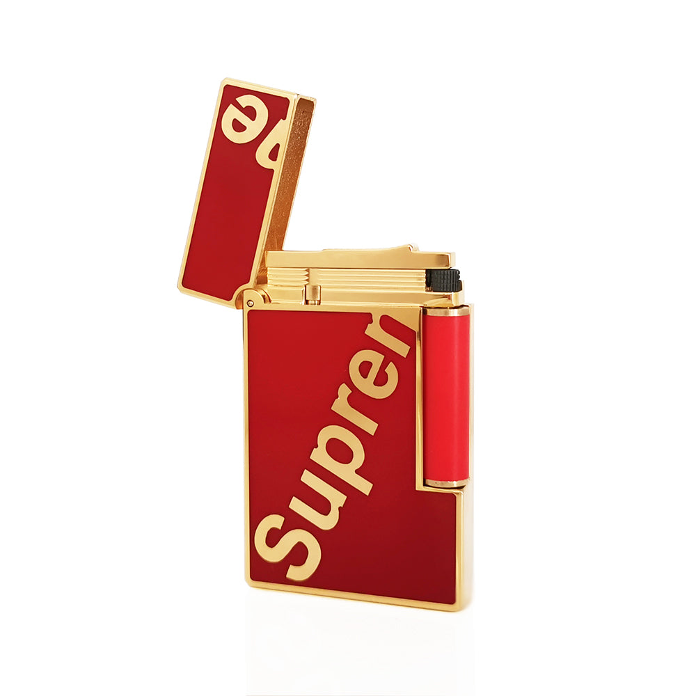 ST Dupont Lighter x Supreme Lighter Joint Name Series Red-Gold | Red-Silver