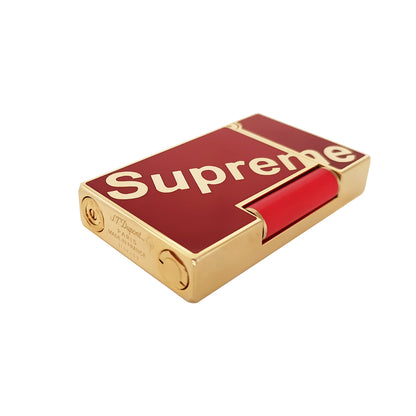 ST Dupont Lighter x Supreme Lighter Joint Name Series Red-Gold | Red-Silver