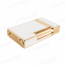 Load image into Gallery viewer, Memorial S T Ligne 2 Dupont Lighter Vintage Cling Sound #013 White&amp;Gold