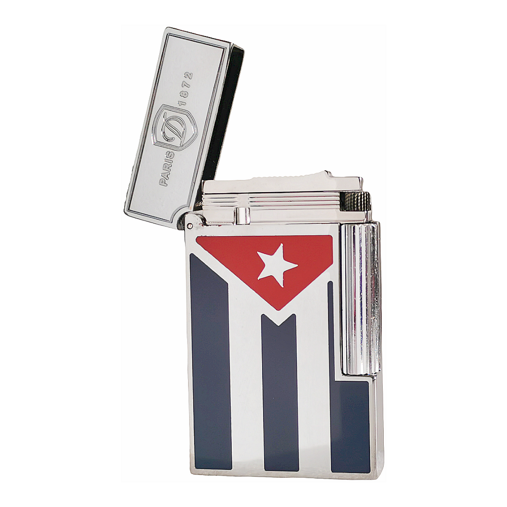 Cuban Flag S.T.Dupont Lighter Lacquer Design Ligne 2#124