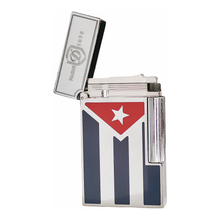 Cargar imagen en el visor de la galería, S.T.Dupont Lighter Lacquer Cuban Flag Ligne 2 Ping Sound  #124