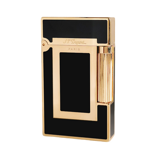 GOLD FINISH Windows St.Dupont Ligne 2 Metal Lighter #127 Black&Gold