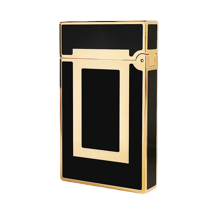 GOLD FINISH Windows St.Dupont Ligne 2 Metal Lighter #127 Black&Gold