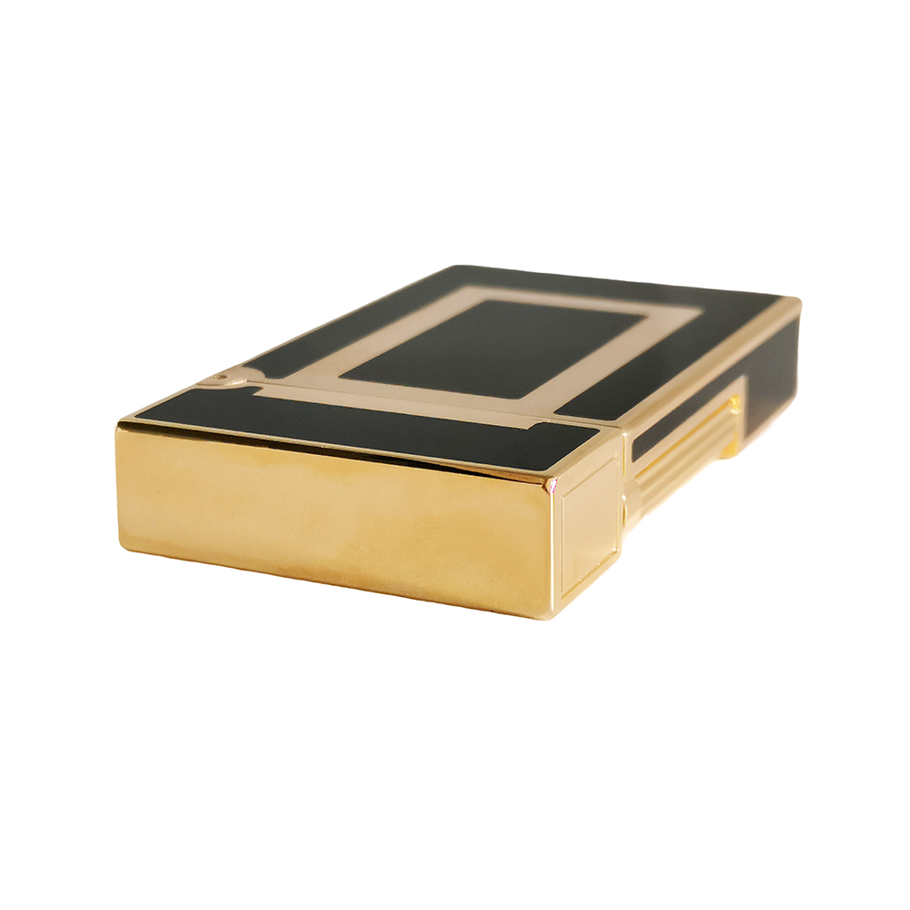 GOLD FINISH Windows St.Dupont Ligne 2 Metal Lighter #127 Black&Gold