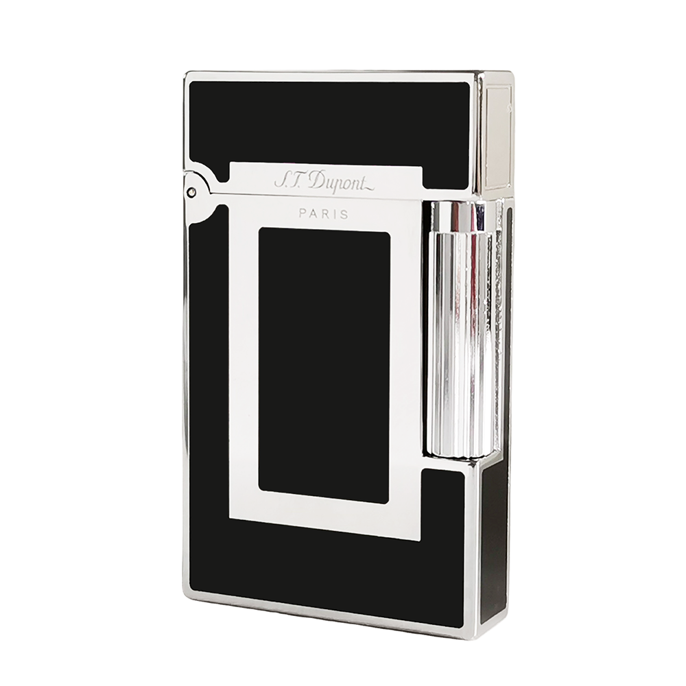 GOLD FINISH Windows St.Dupont Ligne 2 Metal Lighter #127 Black&Gold