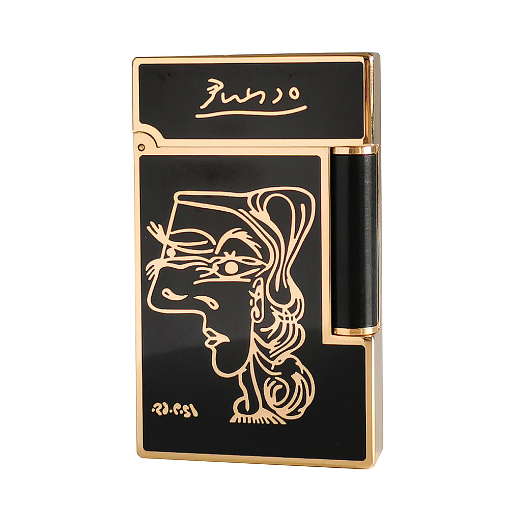 Beauty Avatar Paint S.T. Dupont Lighter Picasso Art #110 Black&Gold | Silver