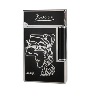 Beauty Avatar Paint S.T. Dupont Lighter Picasso Art #110 Black&Gold | Silver