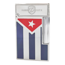 Cargar imagen en el visor de la galería, S.T.Dupont Lighter Lacquer Cuban Flag Ligne 2 Ping Sound  #124