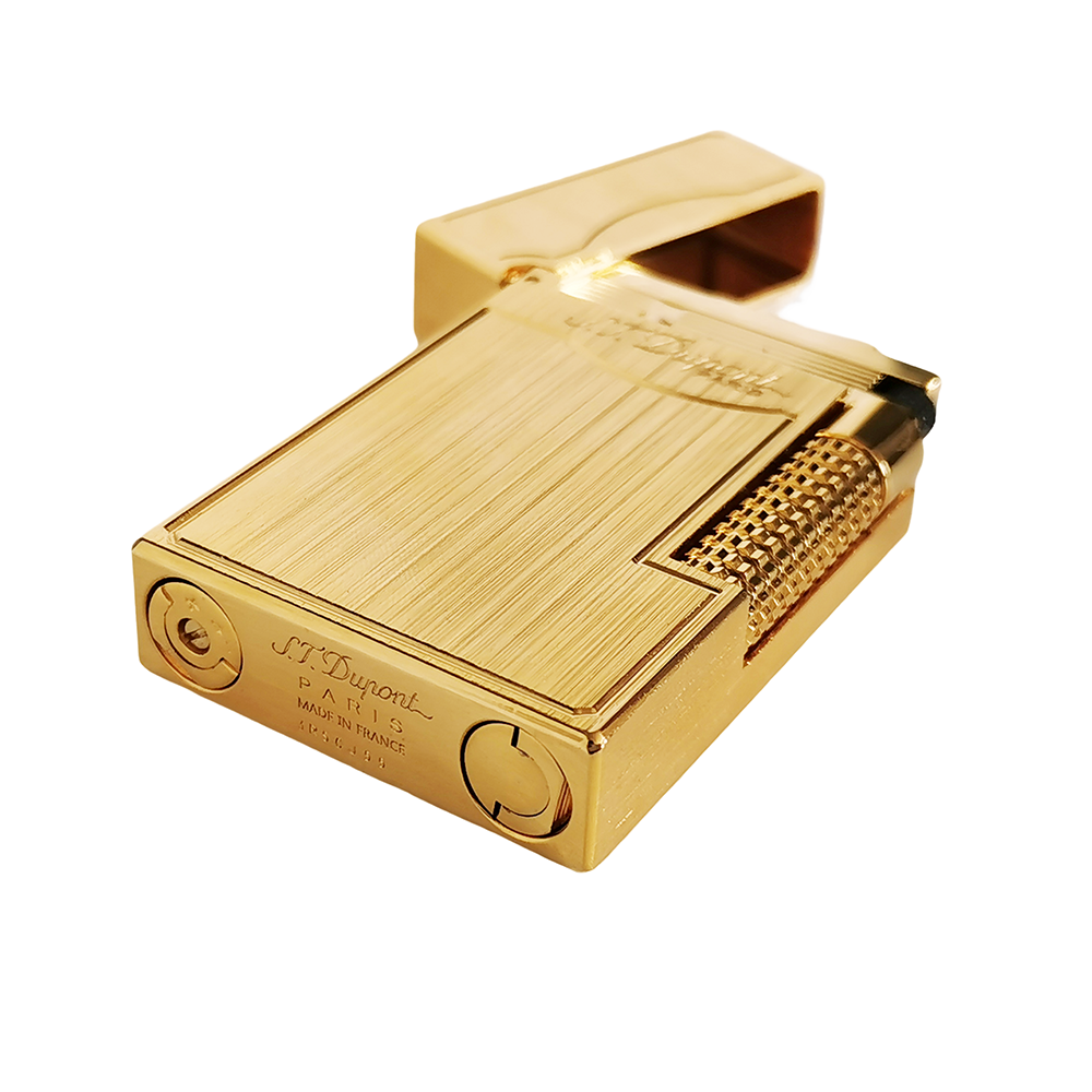 Double Flame S.T. Dupont Lighter #305 Gold