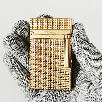 Dupont Ligne 2 Memorial Tobacco Lighter Lattice #006 GOLD