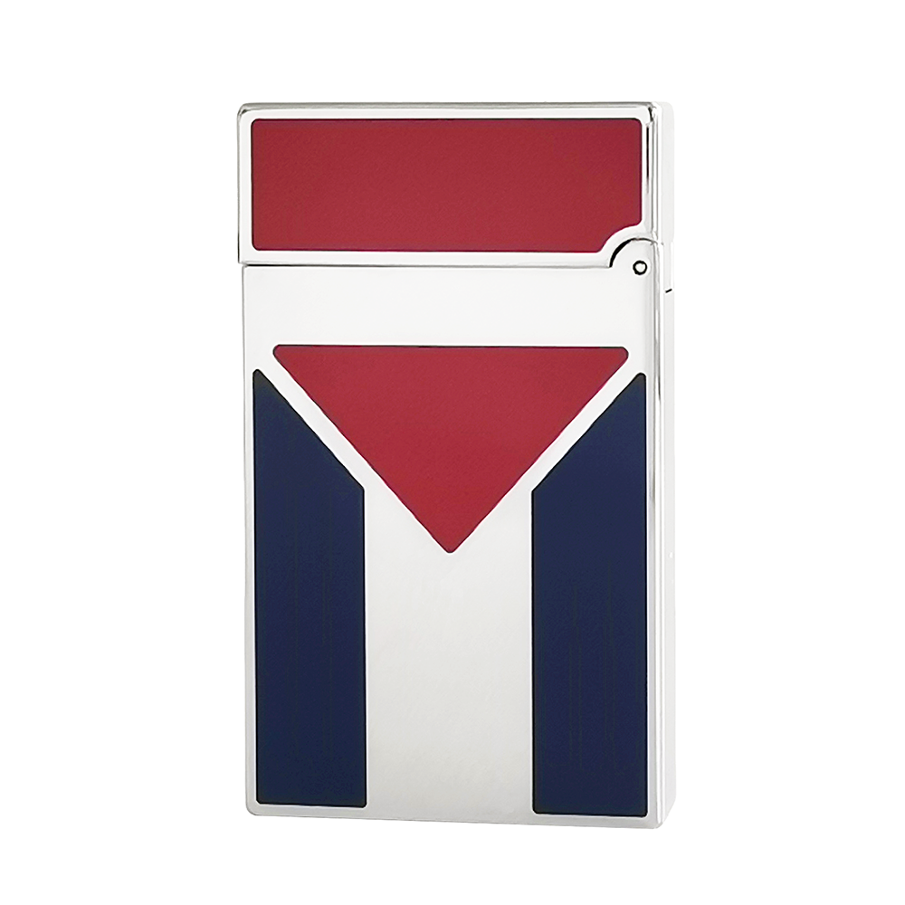 Cuba Flag Lacquer S.T. Dupont Lighter New Model #123