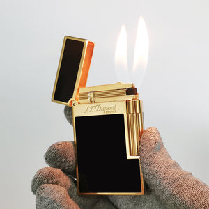 Double Flames Classic Lacquer S.T.Dupont Gas Lighter #302