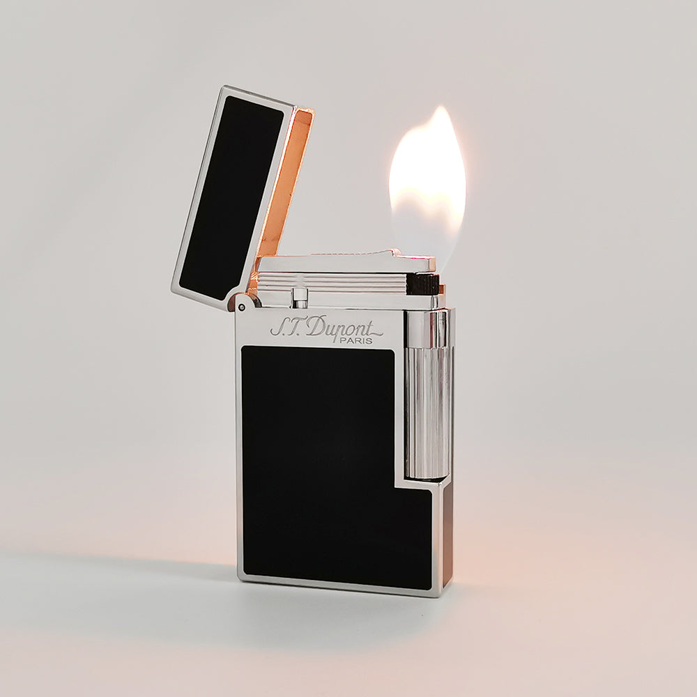 Double Flames Classic Lacquer S.T.Dupont Gas Lighter #302