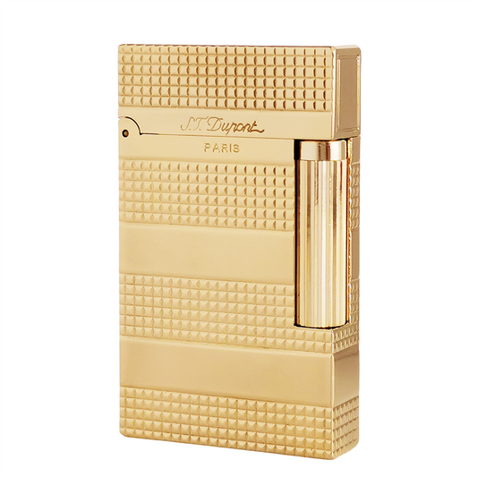 ST Dupont Flame Lighter Engraving Three Strips Grid #036