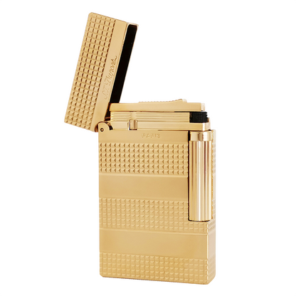 ST Dupont Flame Lighter Engraving Three Strips Grid #036