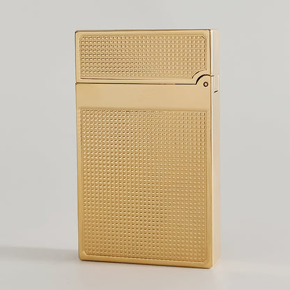 Double Flames Lattice Dupont Lighter Brass #304