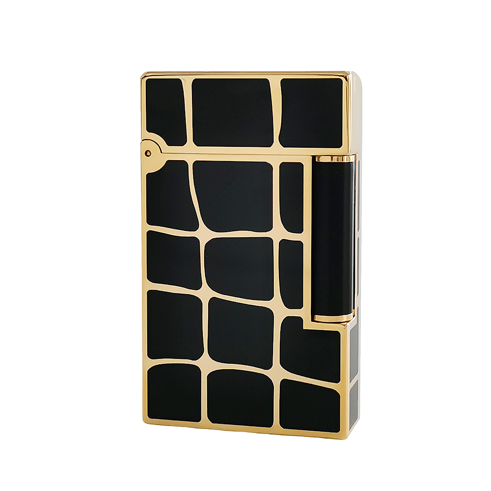 S.T Dupont Lighter Modern Classic Square #042 Black&Gold Black& Silver