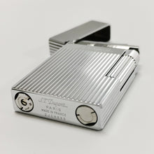 Charger l&#39;image dans la galerie, ST DUPONT Vertical Stripes Cigarette Lighter #002 Silver