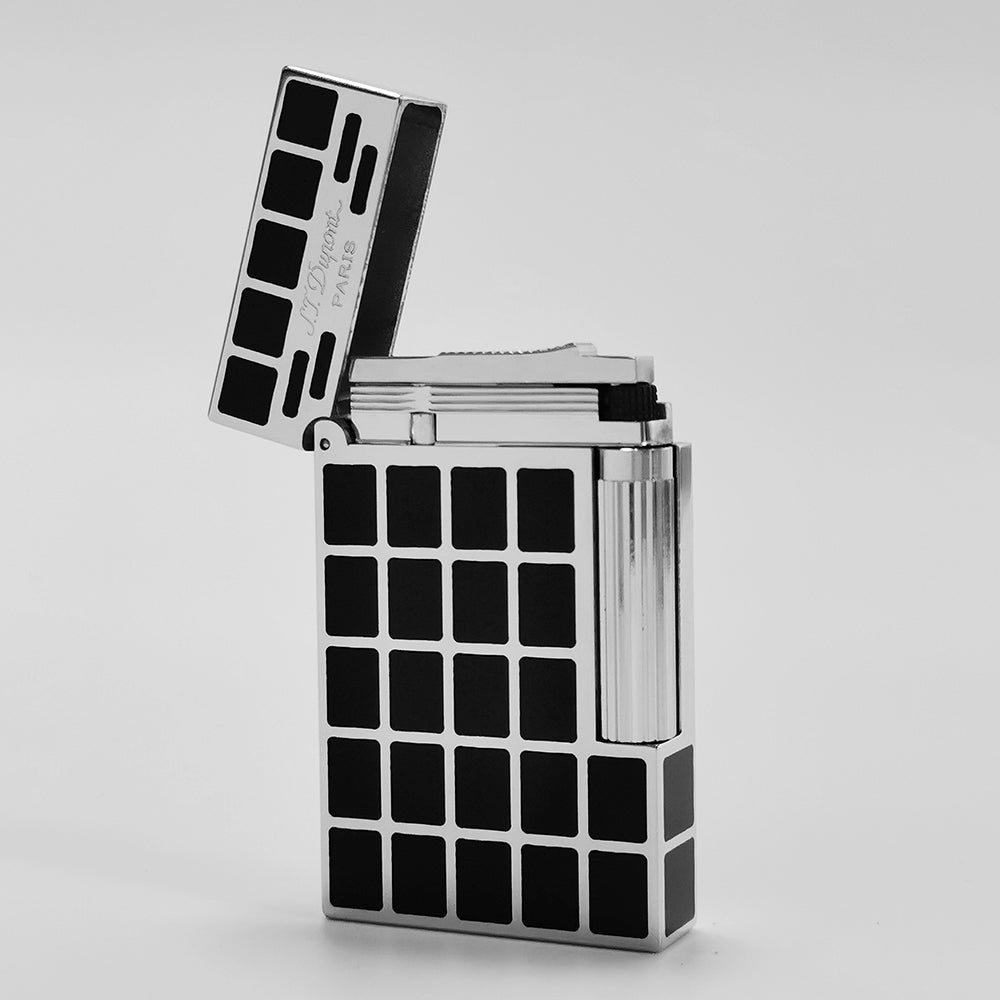 Engraving Black Square ST Ligne-2 Dupont Lighter #011